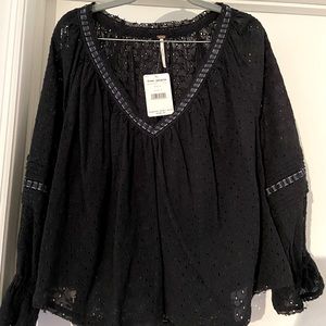 NWT Free People Lace Blouse